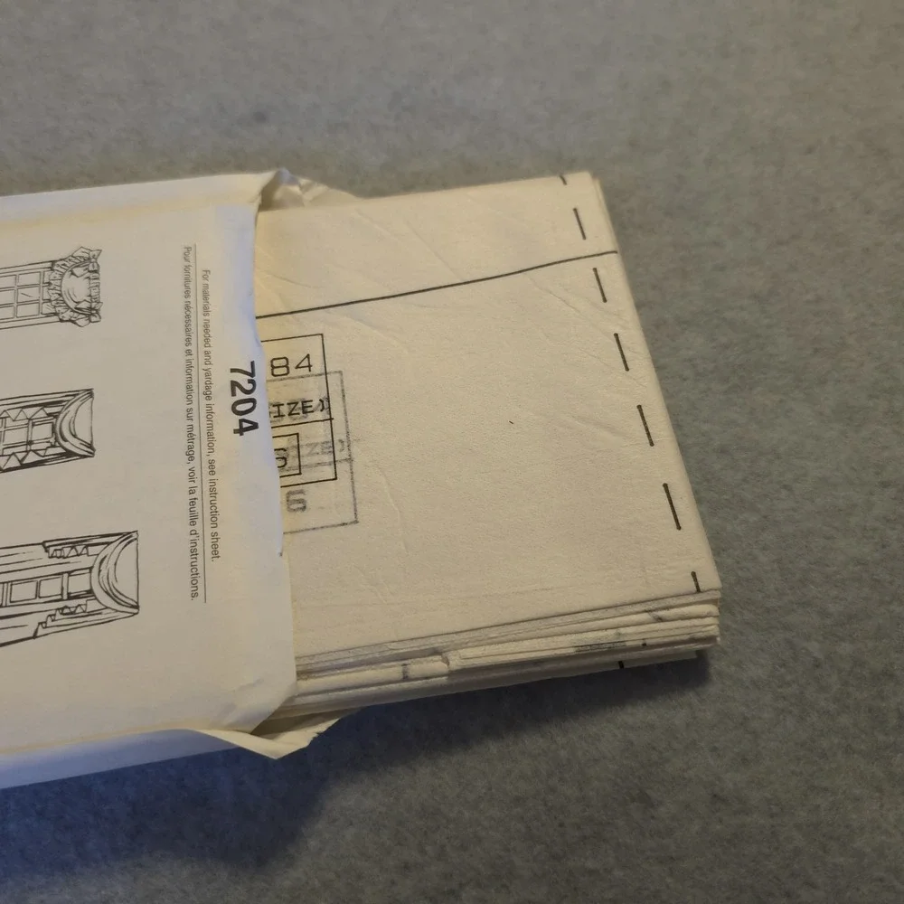 Simplicity 7204 Sewing Pattern Window‎ Curtains Drapes Valances One Size Jiffy